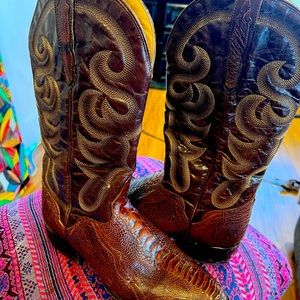 Mens ostrich boots 10.5